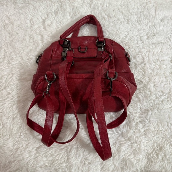 Red Multifunction Shoulder Bag - Picture 7 of 9